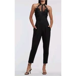 Express Halter Lace Top Jumpsuit Size M